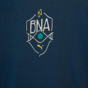 Neymar JR "BNA" Youth Football Logo Tee, Marine Blue-Sand Dune, extralarge-IND